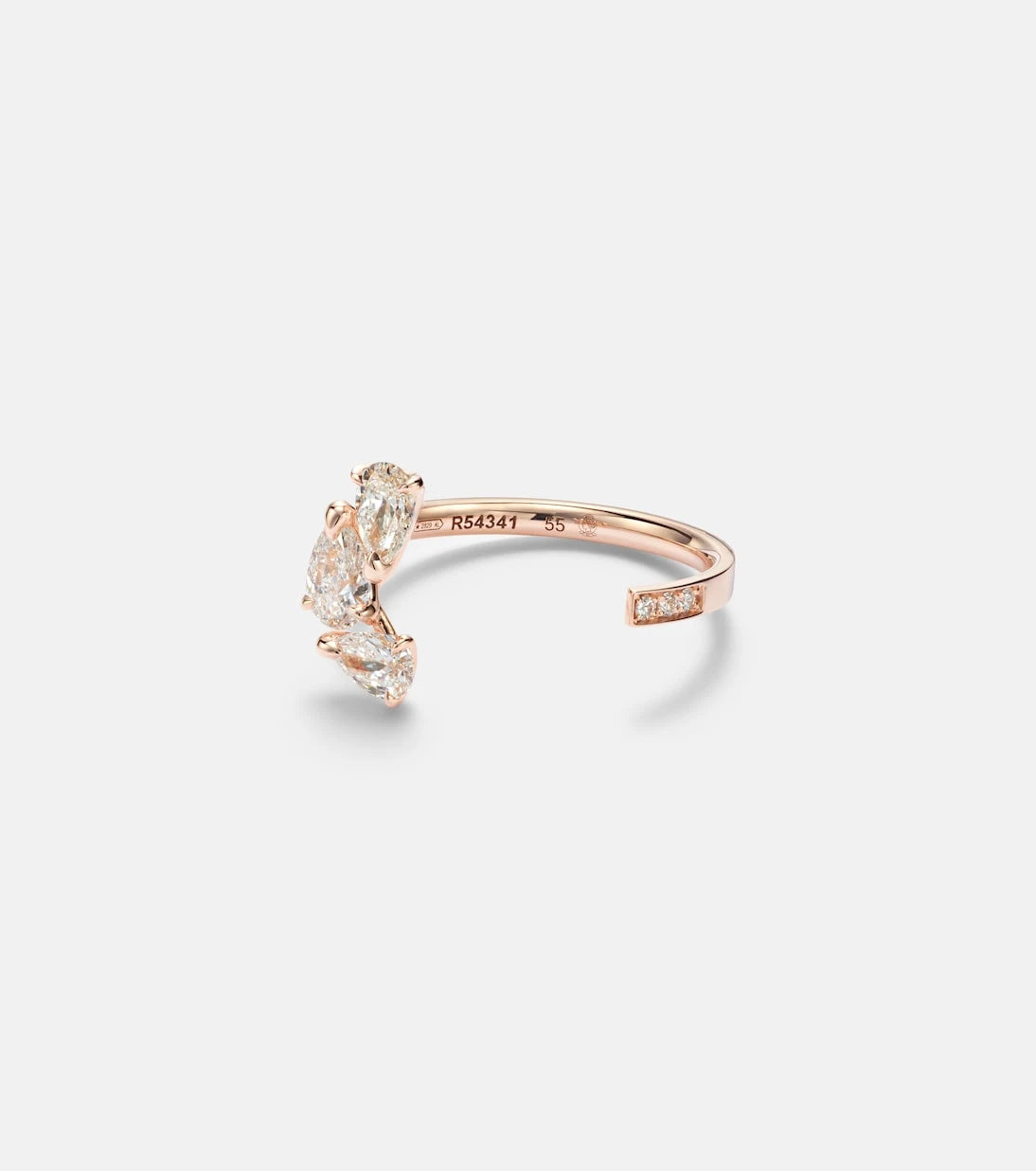 Repossi - Serti Sur Vide 18kt rose gold ring with diamonds