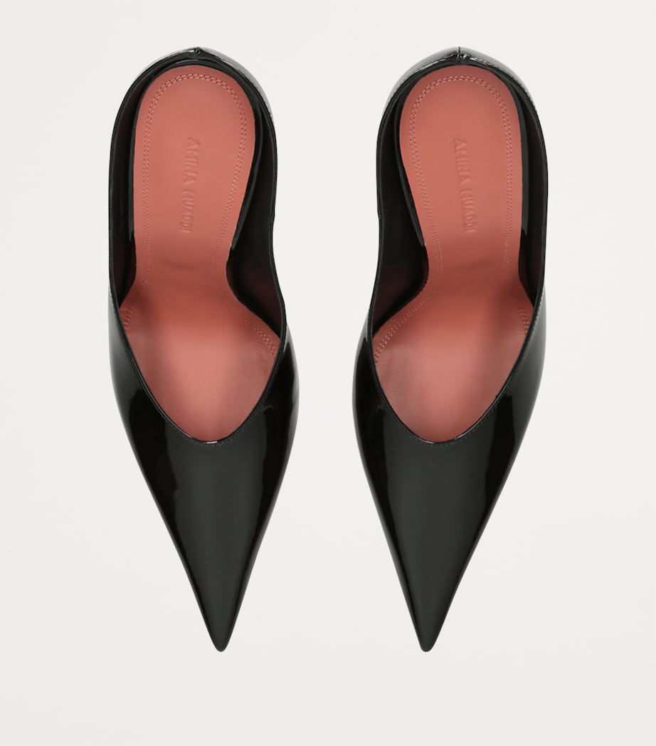 Patent Leather Anok Mules 105 BLACK