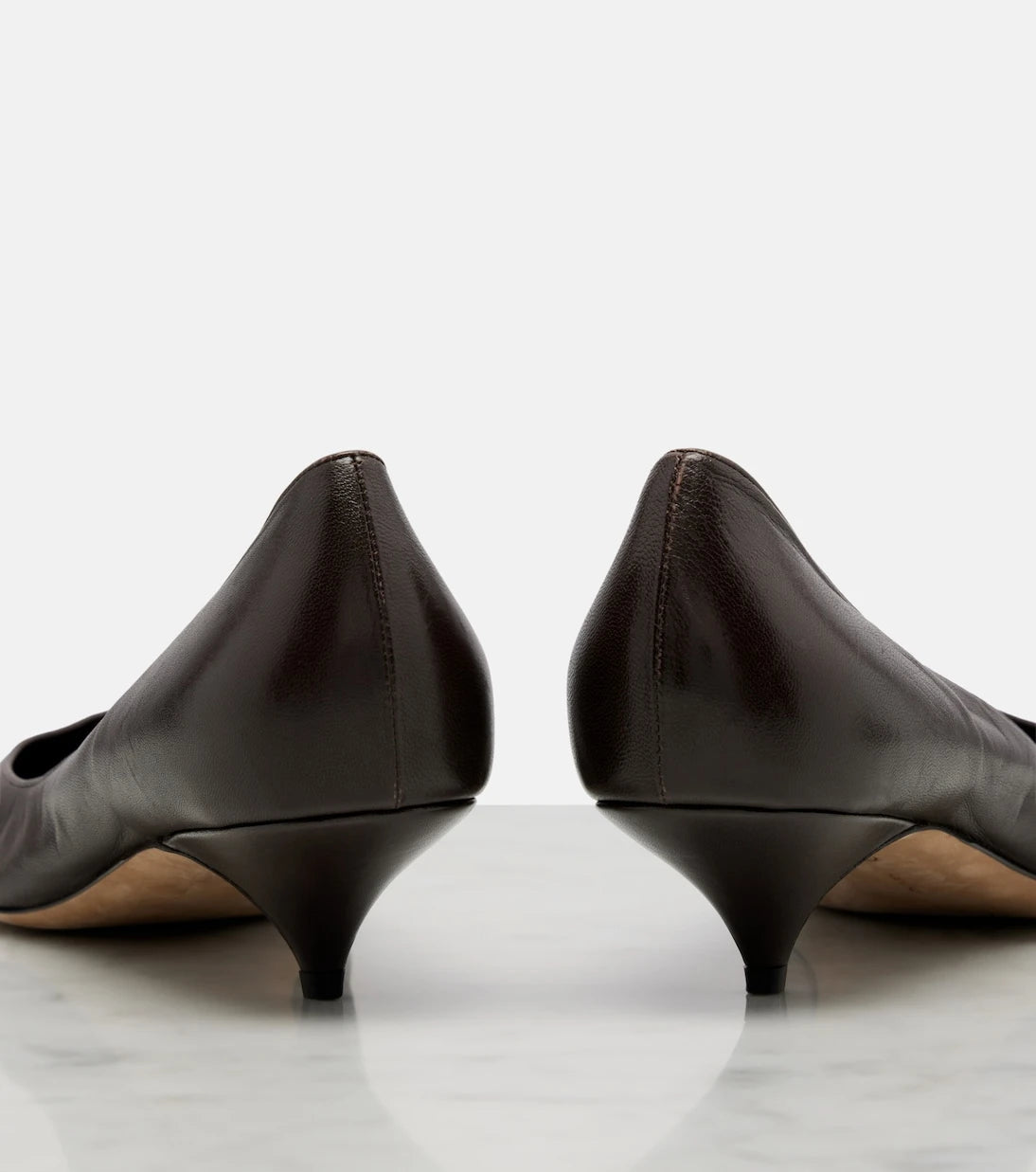 The Row - Liisa Three leather pumps