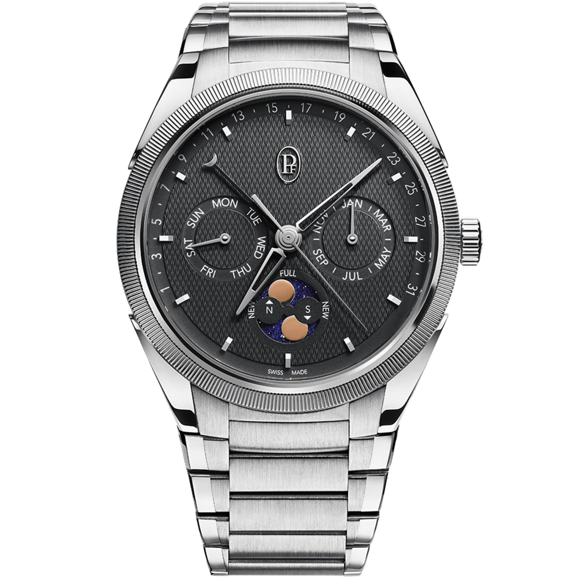 Stainless Steel Tonda PF Gregorian Annual Calendar Watch 42mm