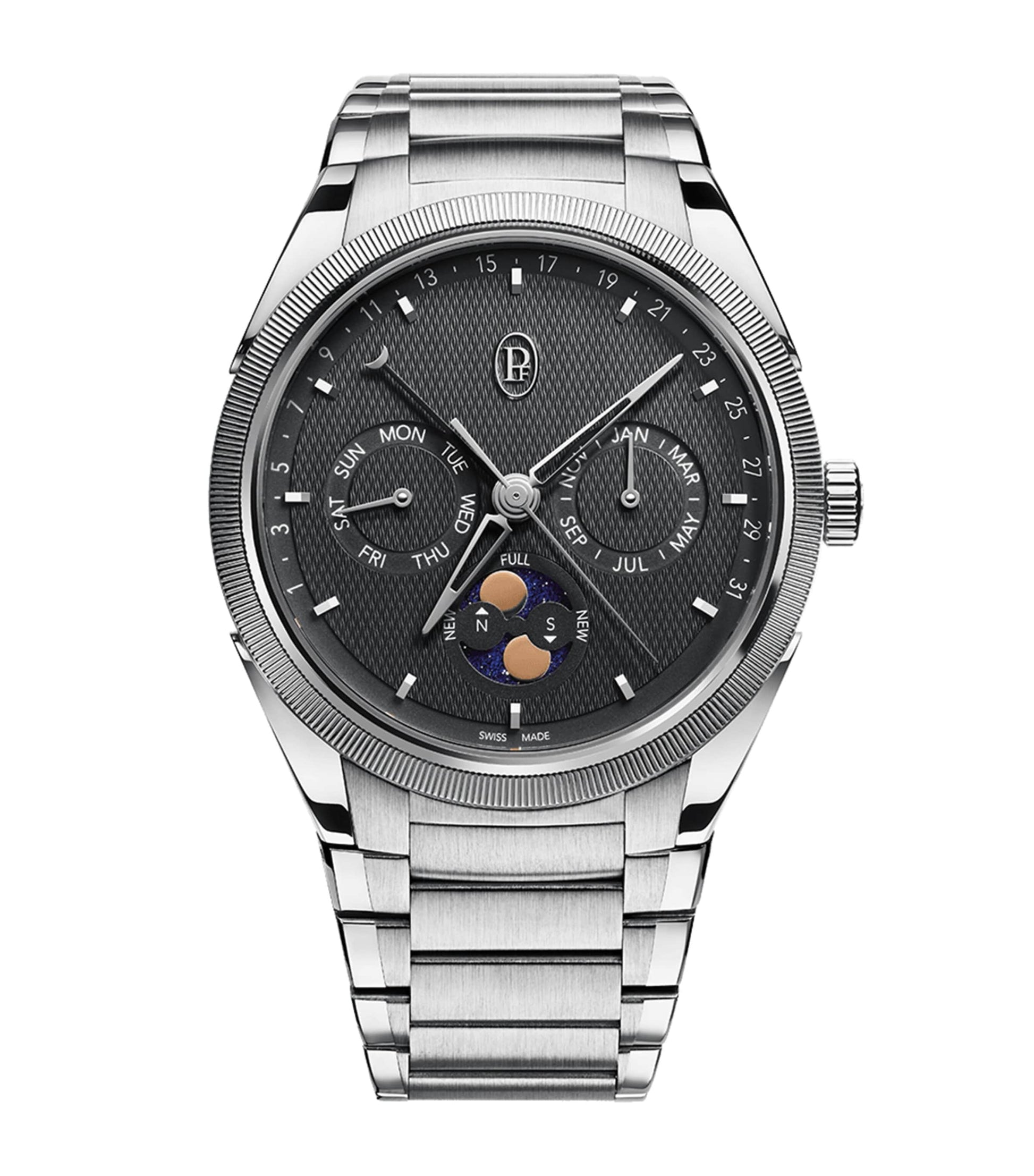 Stainless Steel Tonda PF Gregorian Annual Calendar Watch 42mm