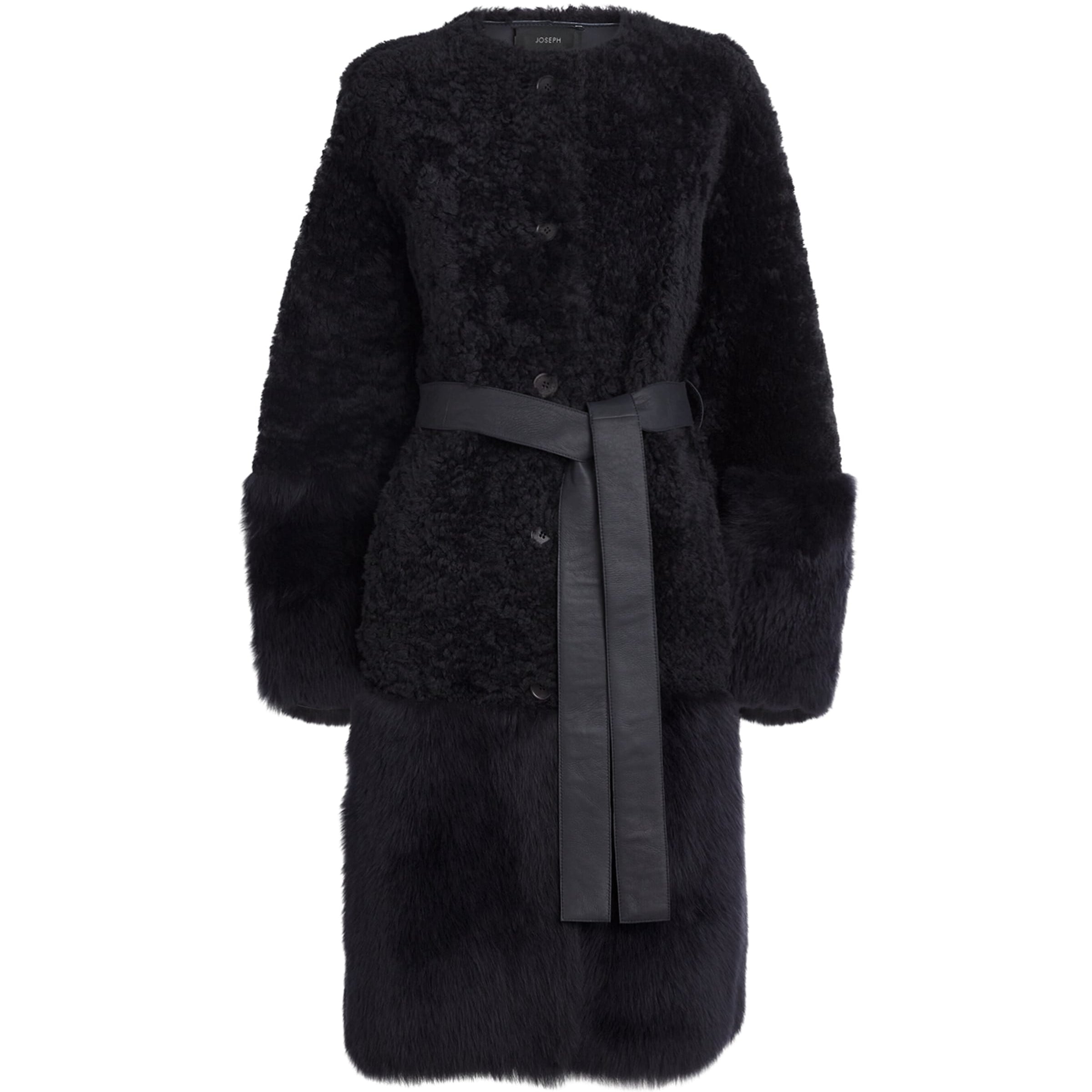 Joseph Brown Shearling Tina Coat