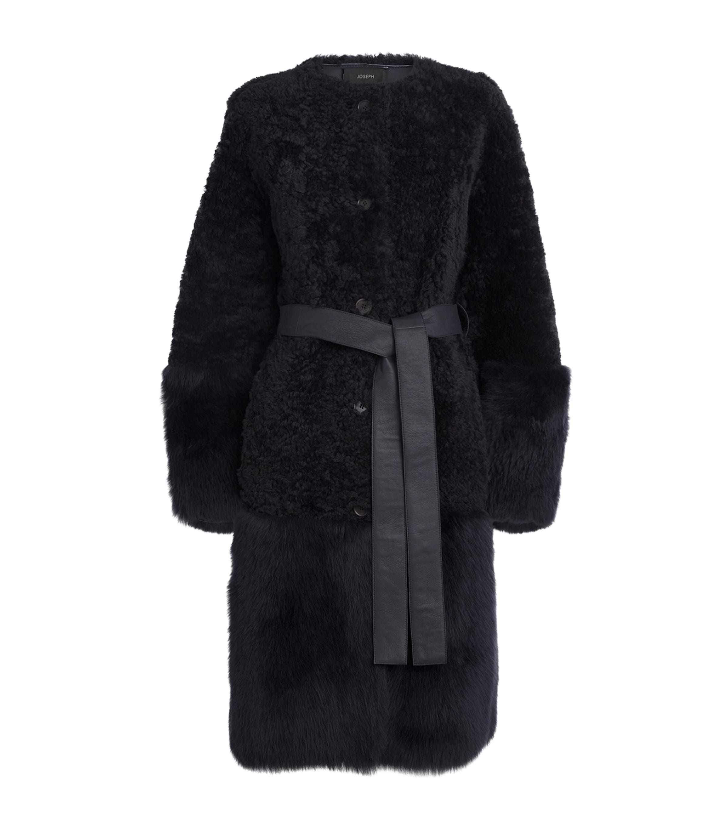 Joseph Brown Shearling Tina Coat