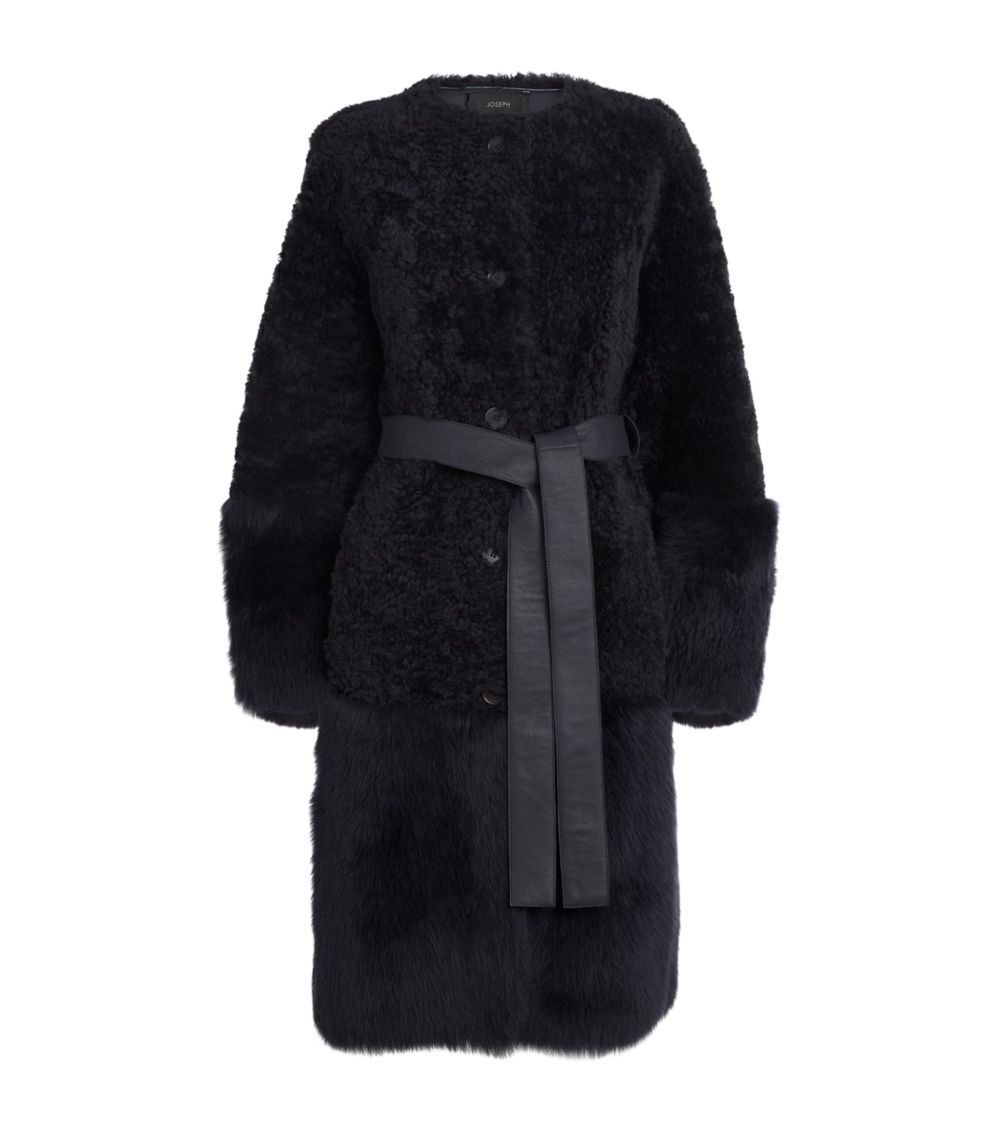 Joseph Brown Shearling Tina Coat