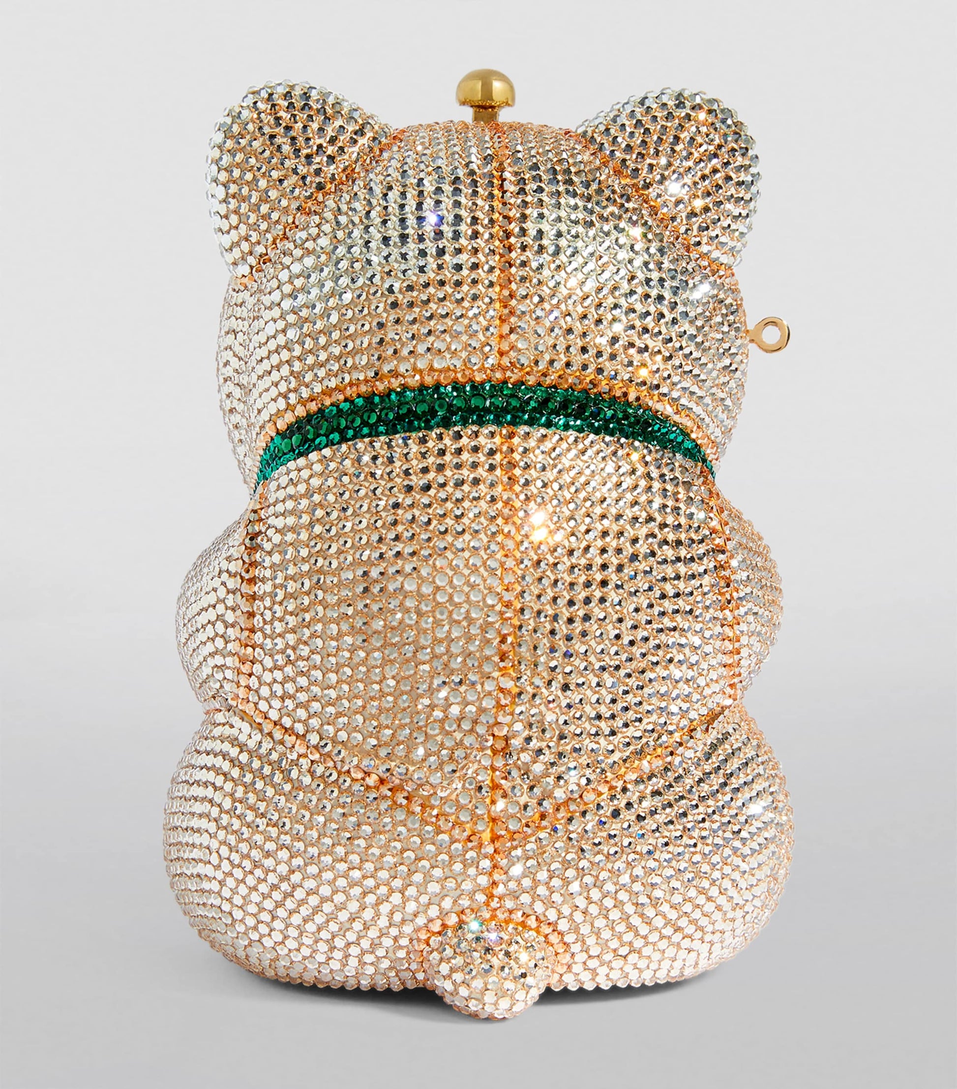 Embellished Harrods Bear Clutch Bag CHAMPAGNE PROSECCO