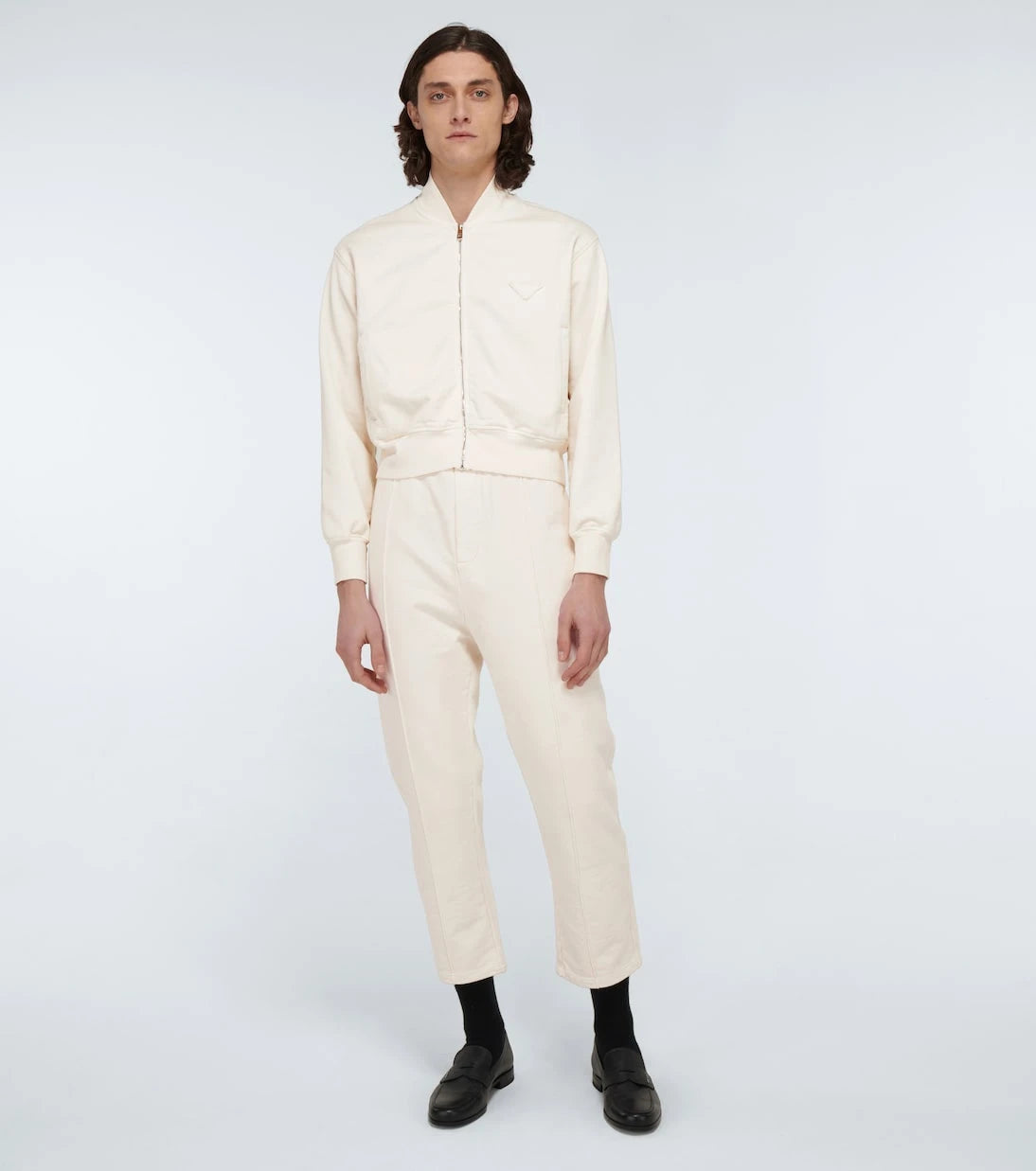 Prada - Garment-dyed cotton bomber jacket