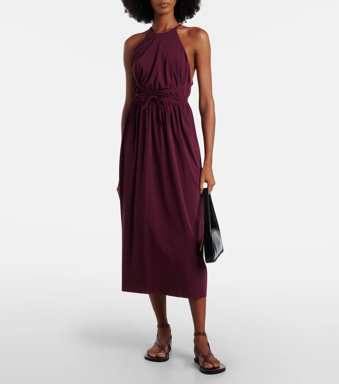 Eres - Ines halterneck jersey midi dress