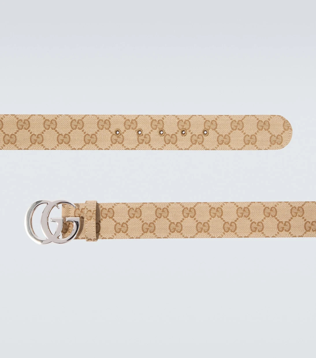 Gucci - Flat Marmont GG Canvas belt