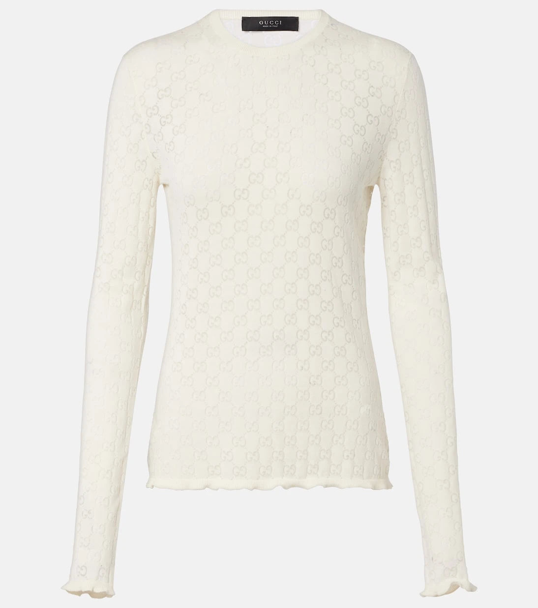 Gucci - GG cotton-blend devoré T-shirt