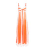 Loretta Caponi Orange Silk Lace-Detail Nightdress