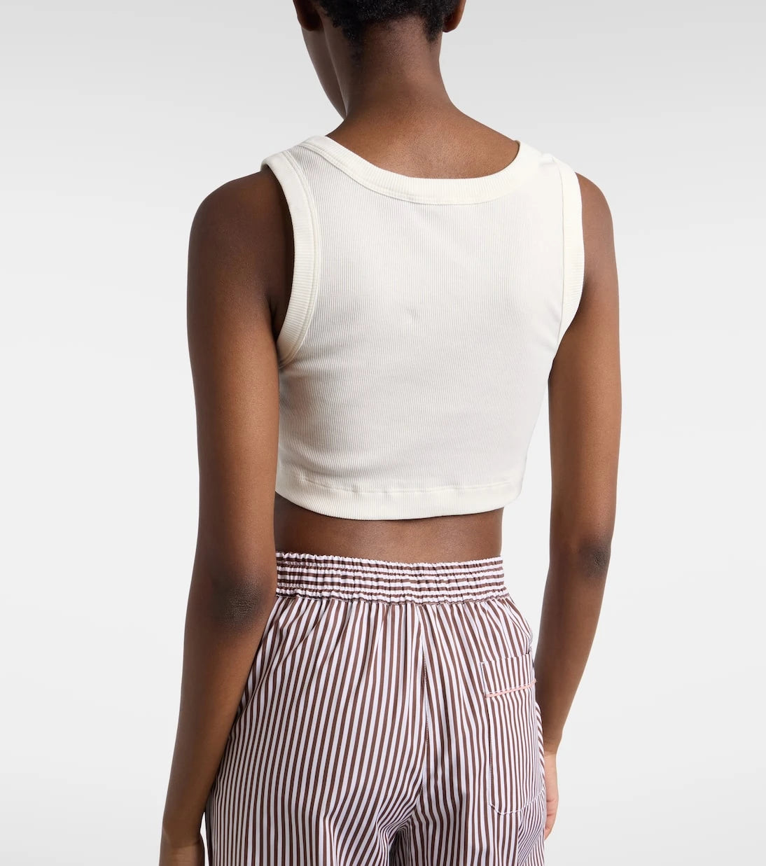 Dolce&Gabbana - Logo cotton jersey crop top