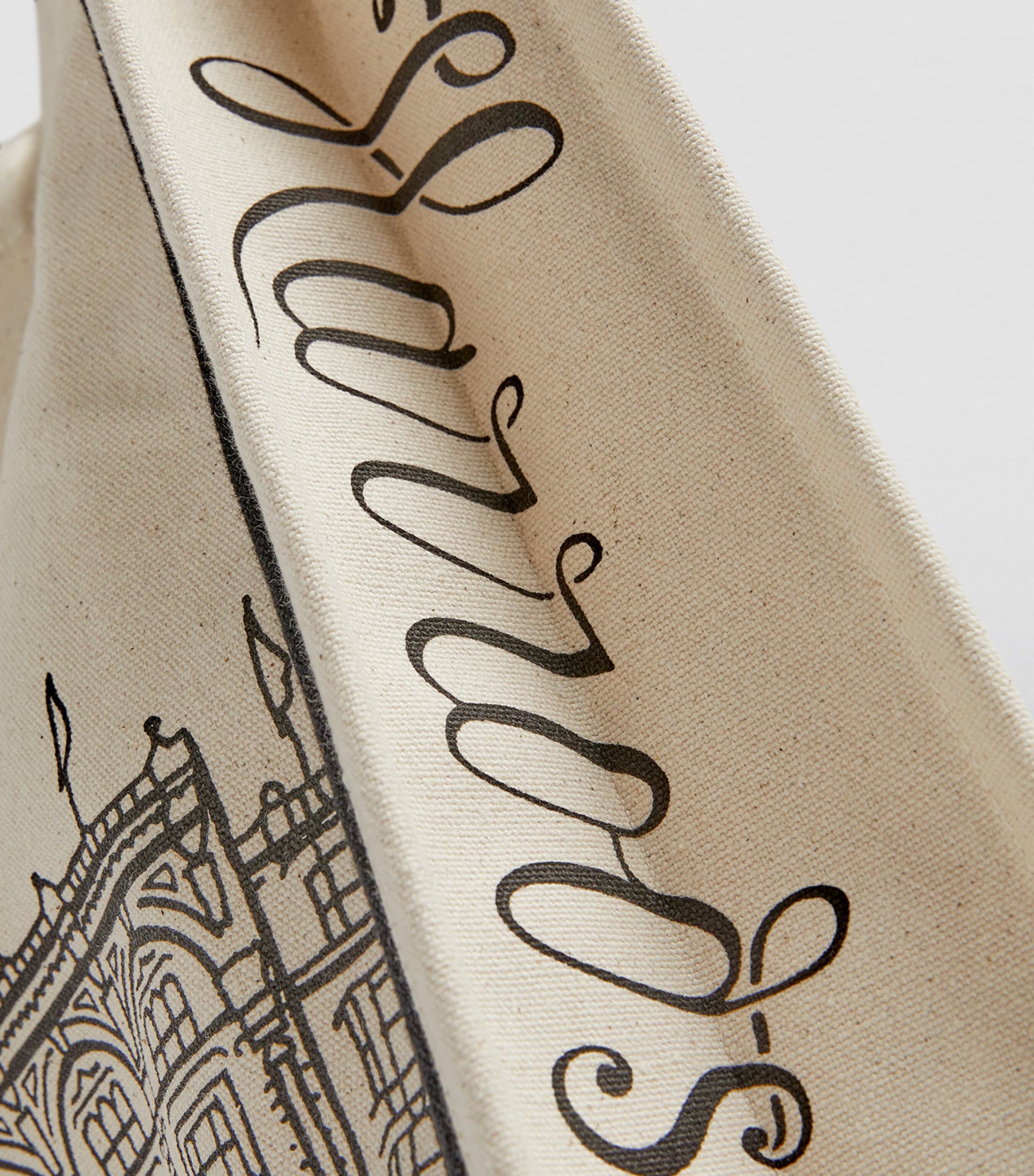 Large Harrods Outline Tote Bag