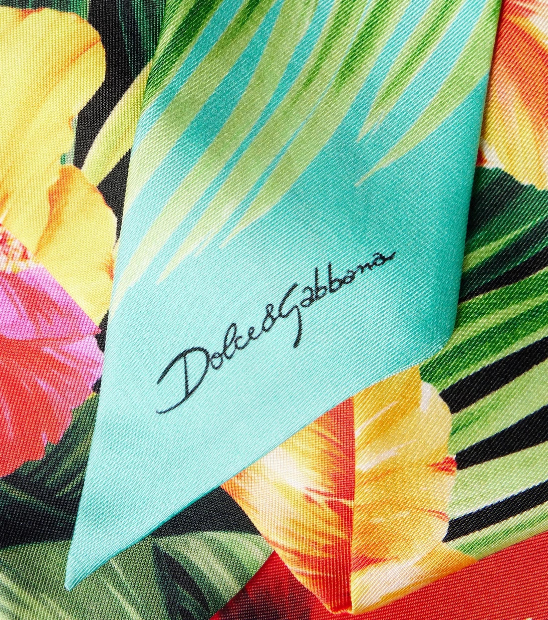 Dolce&Gabbana - Floral silk twill scarf