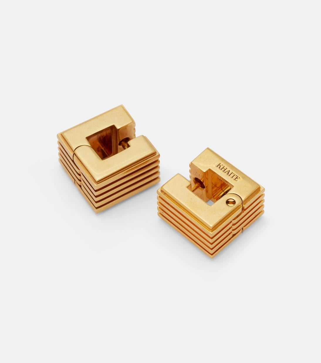 Khaite - Empire 18kt gold-plated earrings