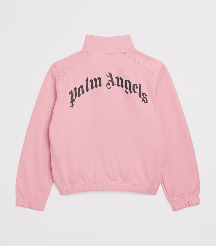 Palm Angels Kids Cropped Curved Logo Track Jacket (4-12 Years)