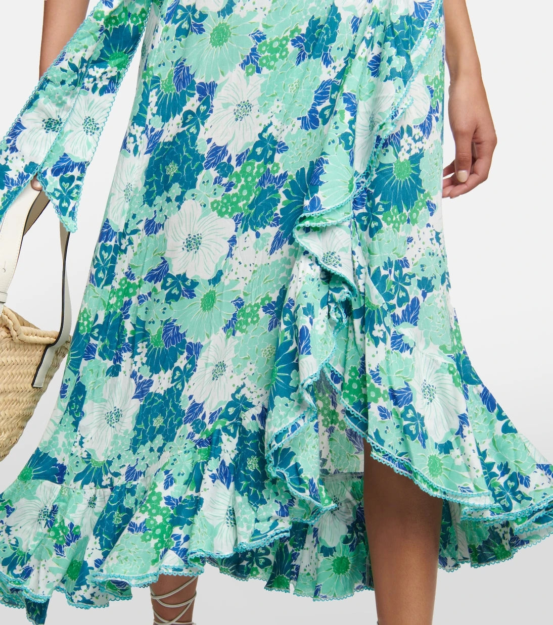 Poupette St Barth - Aude floral midi skirt