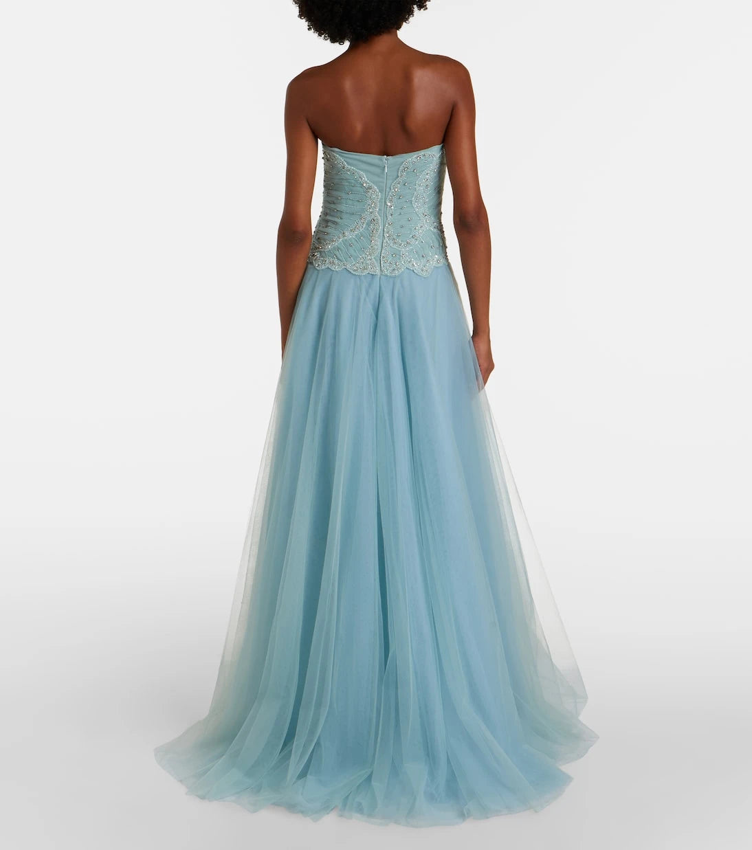 Costarellos - Vivienne embellished tulle gown