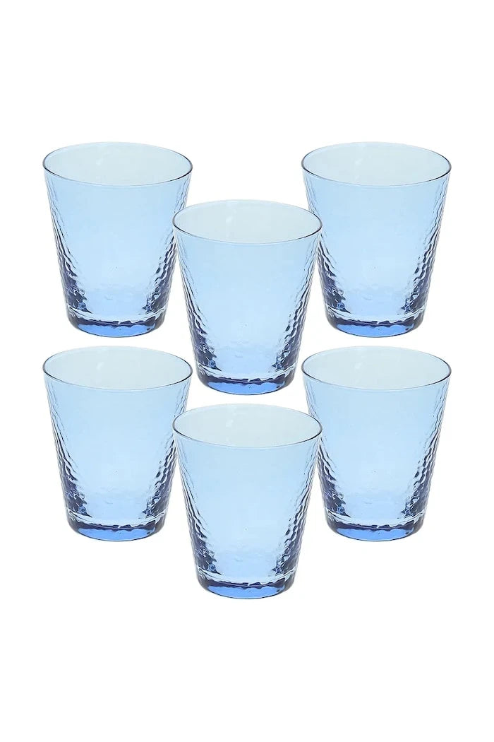 Tognana renkli camdan cam bardak seti 330 ml