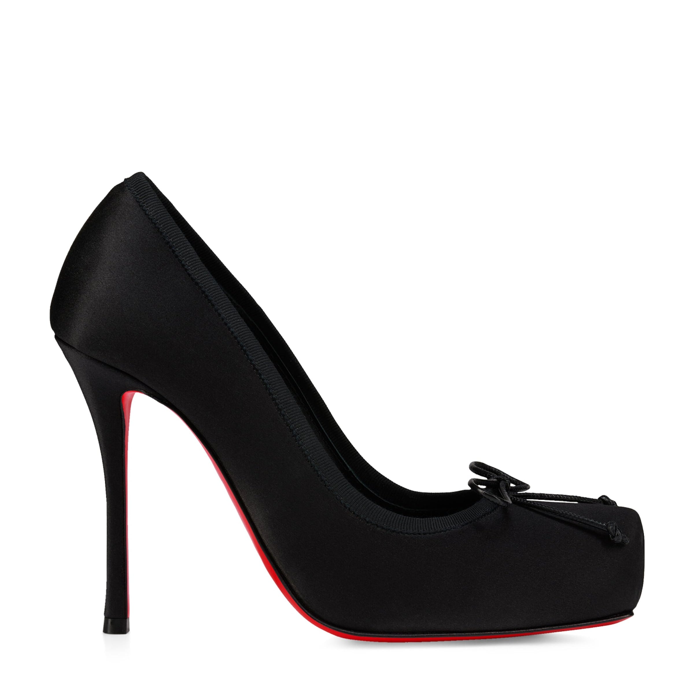 Christian Louboutin Black Cassia Nodo Leather Pumps 100