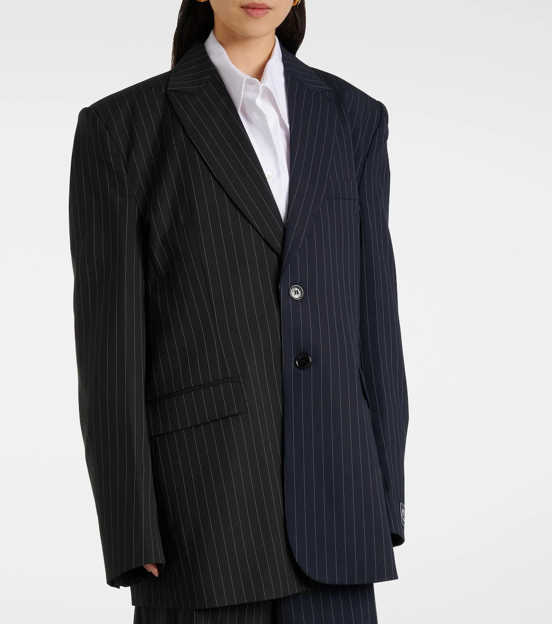 Vetements - Pinstripe wool blazer