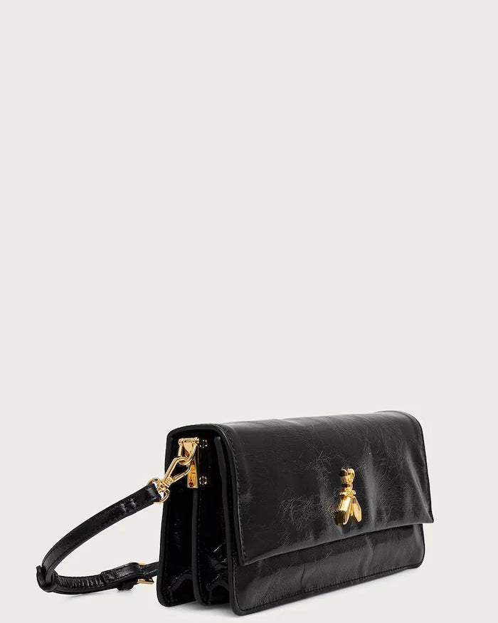 Patrizia Pepe deri kadın crossbody çanta