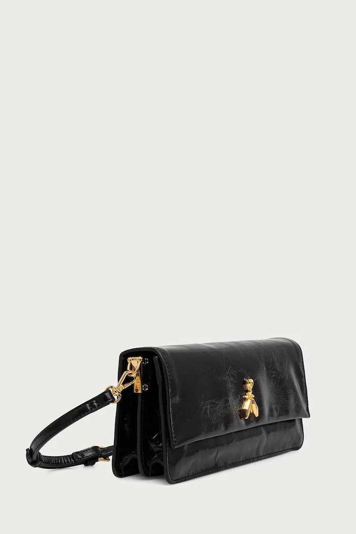Patrizia Pepe deri kadın crossbody çanta