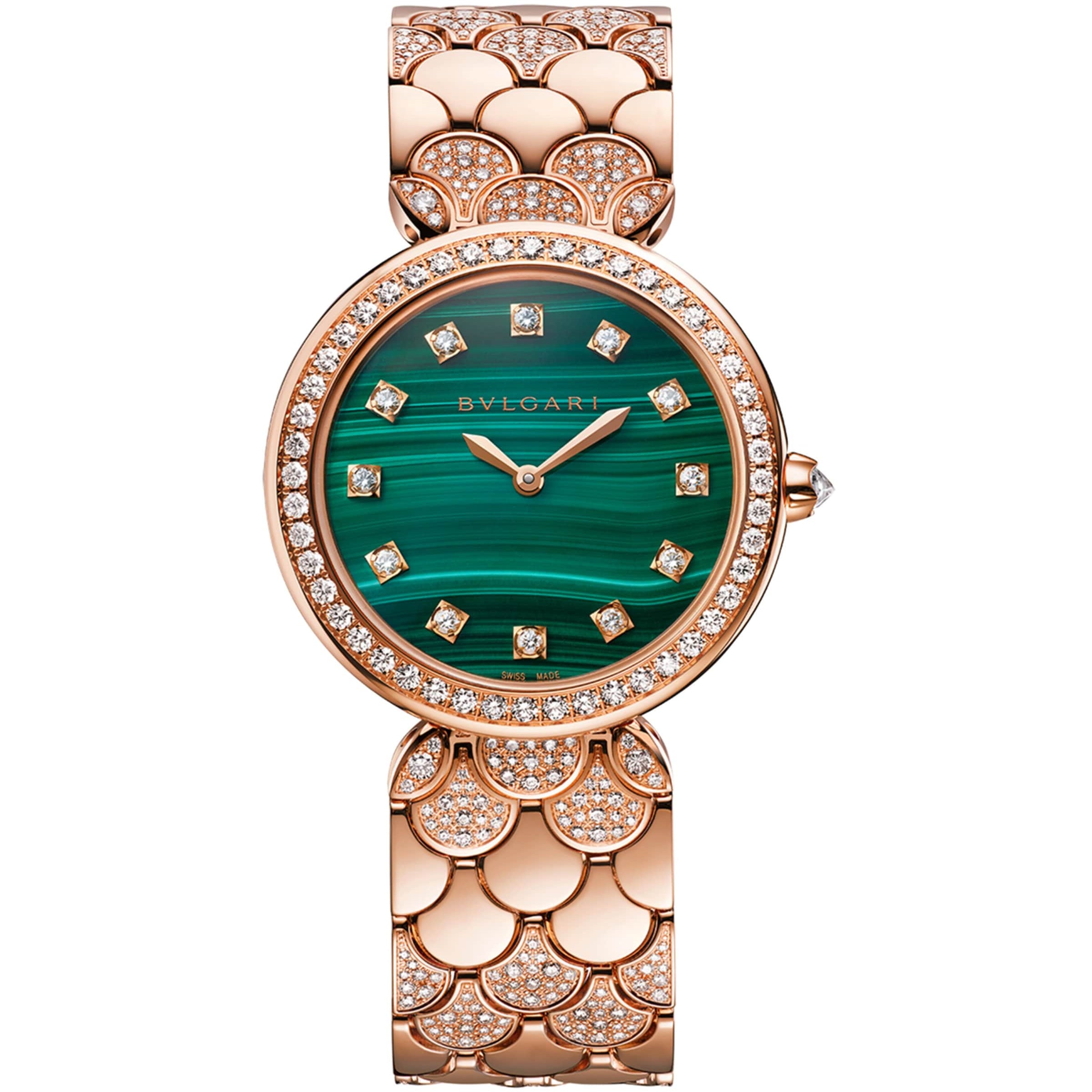 Bvlgari Rose Gold and Diamond Divas' Dream Watch 33mm
