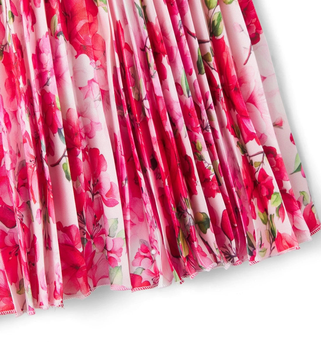 Monnalisa - Soleil floral plissé skirt