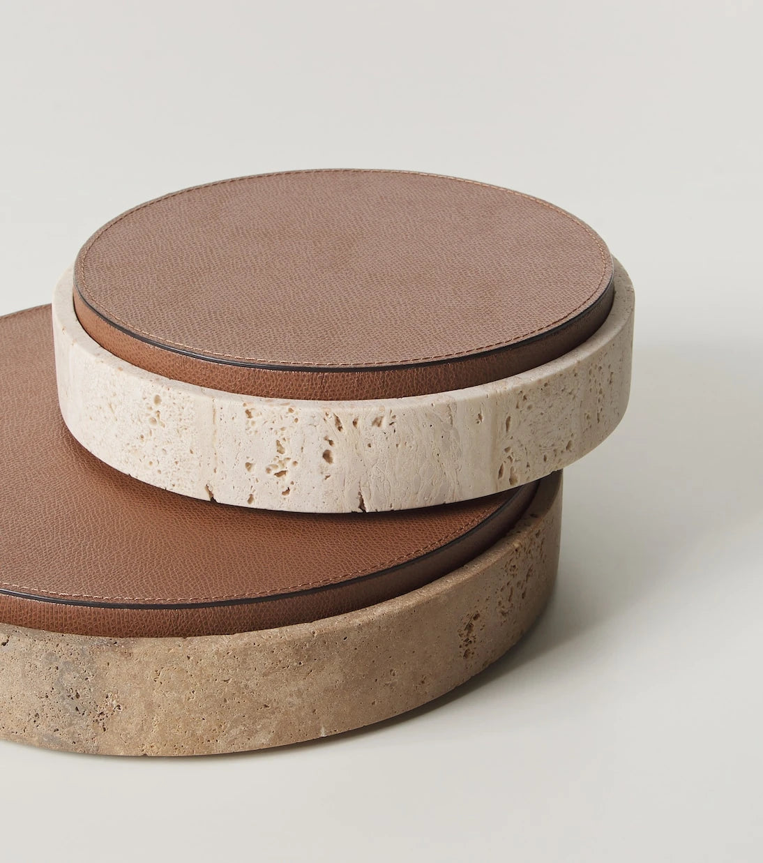 Giobagnara - Giza Small marble and leather box