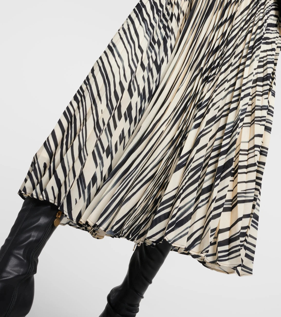 Proenza Schouler - Printed plissé midi skirt