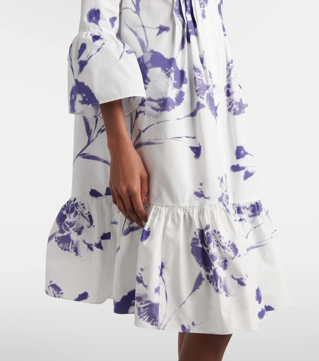 Erdem - Floral cotton minidress