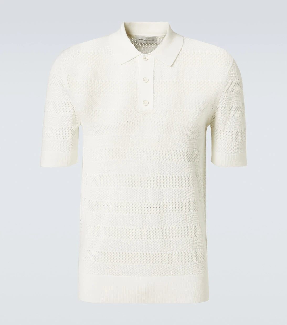 Dries Van Noten - Knitted polo shirt