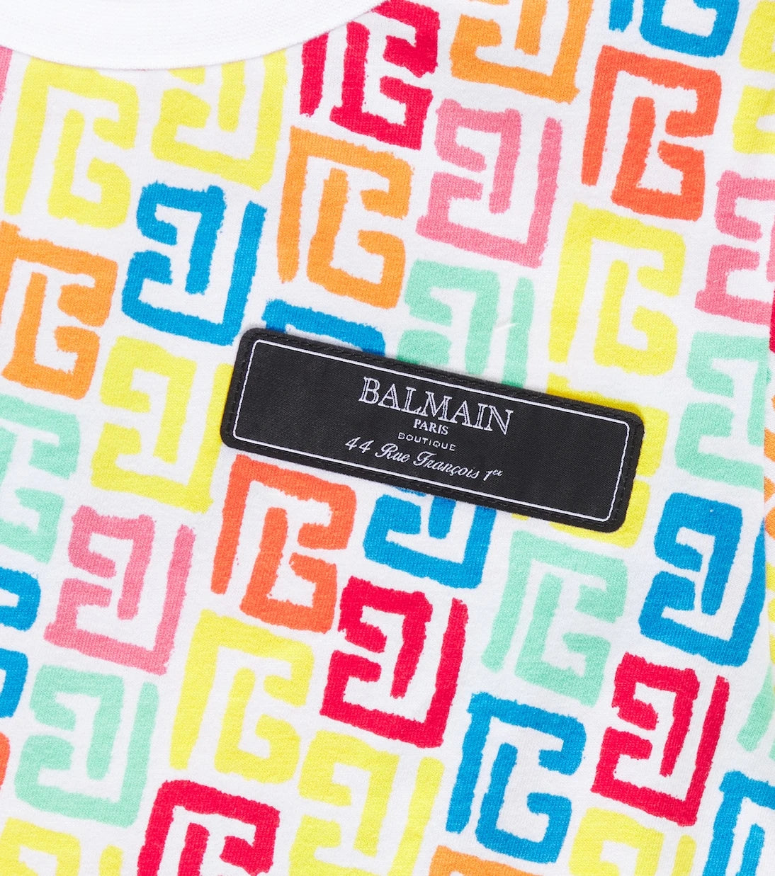 Balmain Kids - تي شيرت قطني مطبوع