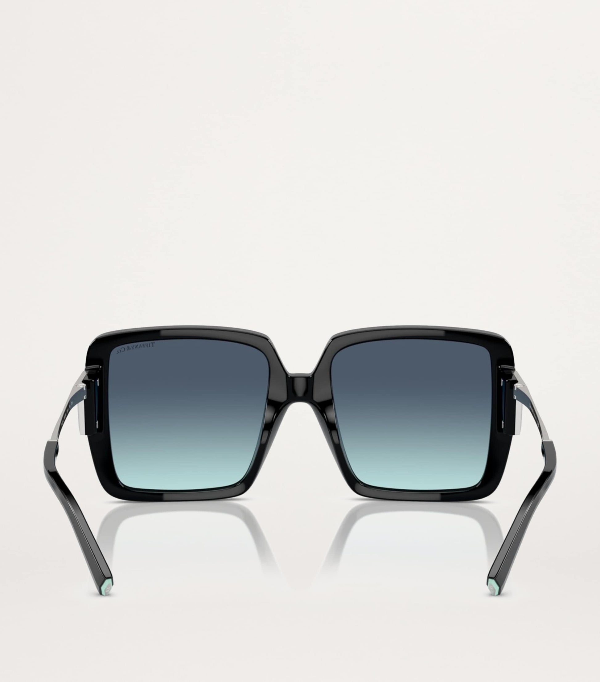 Tiffany & Co. Black Injected Square Oversized Sunglasses