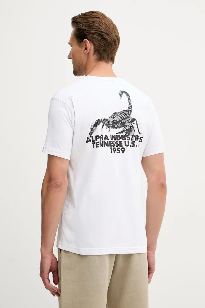 Alpha Industries тениска мъжка памучна US Scorpion Backprint