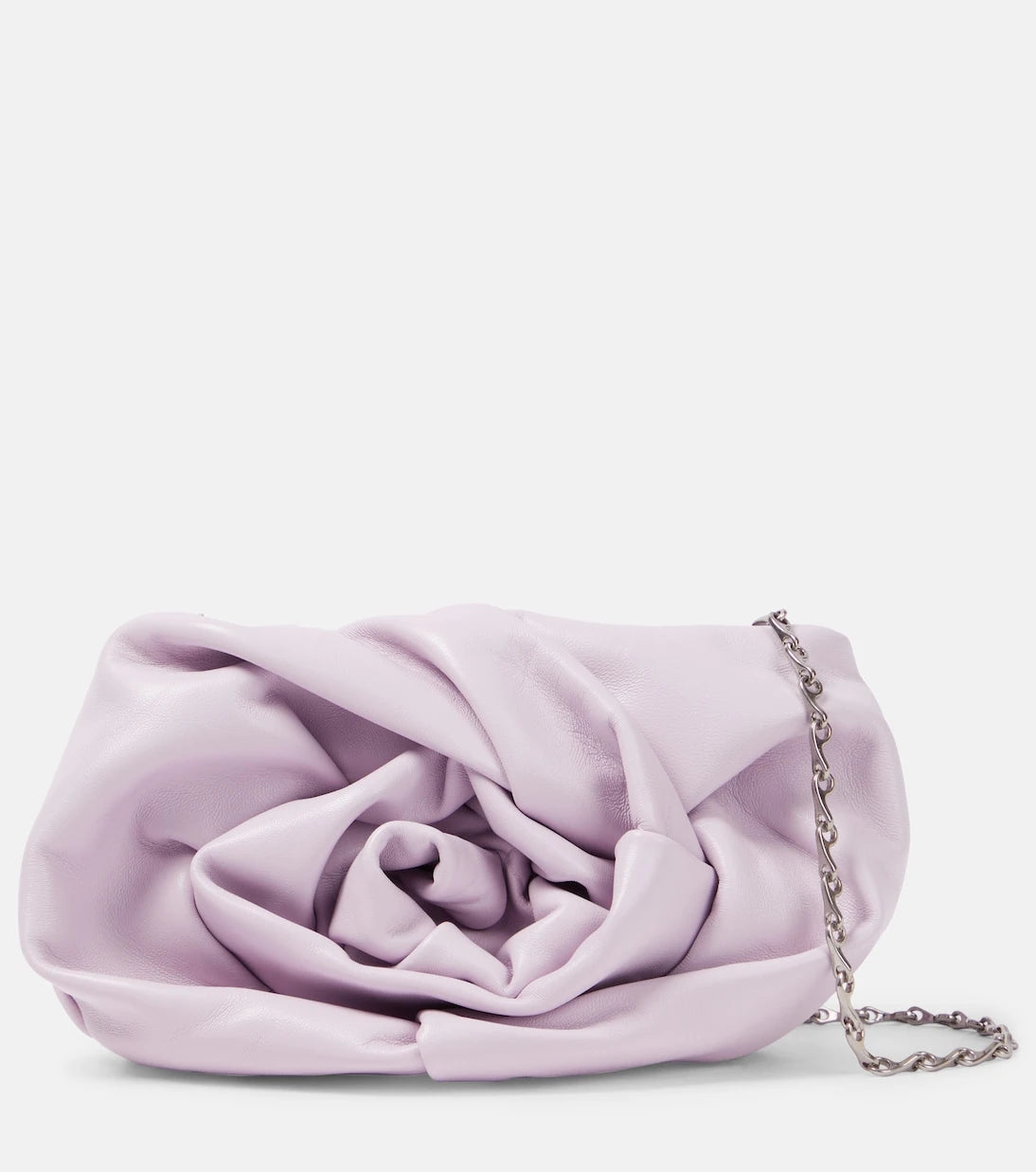 Burberry - Rose leather clutch