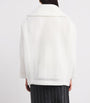 Max Mara White Mesh Teddy Bear Coat