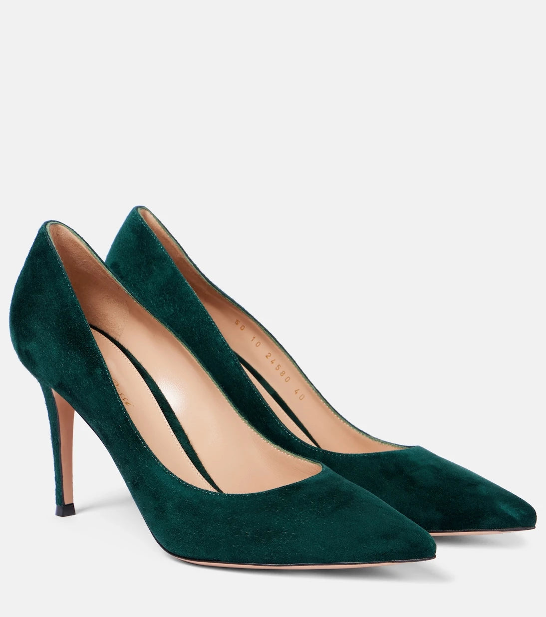 Gianvito Rossi - حذاء Gianvito 85 بكعب عالٍ من الشمواه