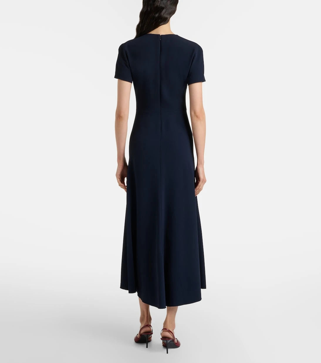 Victoria Beckham - Gathered jersey midi dress
