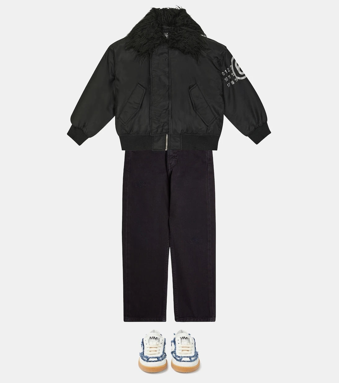 MM6 Maison Margiela Kids - سترة بومبر مبطنة من التويل
