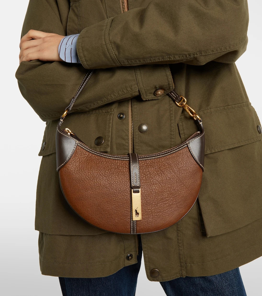 Polo Ralph Lauren - Polo ID Small leather shoulder bag
