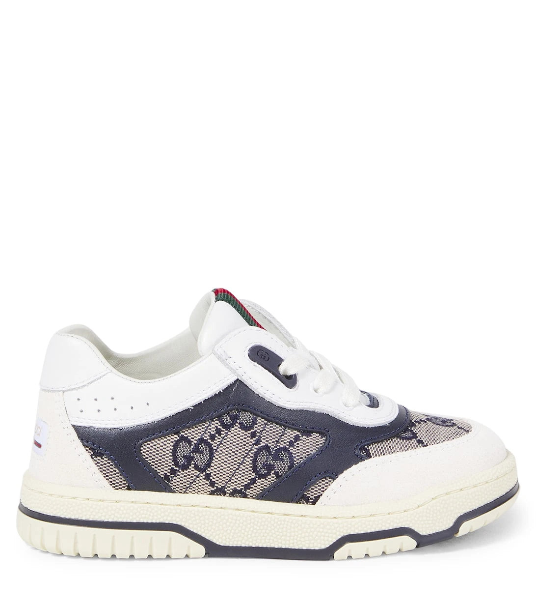 Gucci Kids - GG Canvas leather-trimmed sneakers