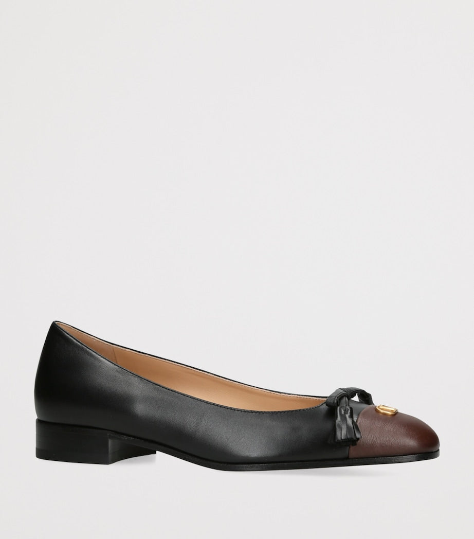 Valentino Garavani Multi Leather Valet Du Roi Ballet Flats