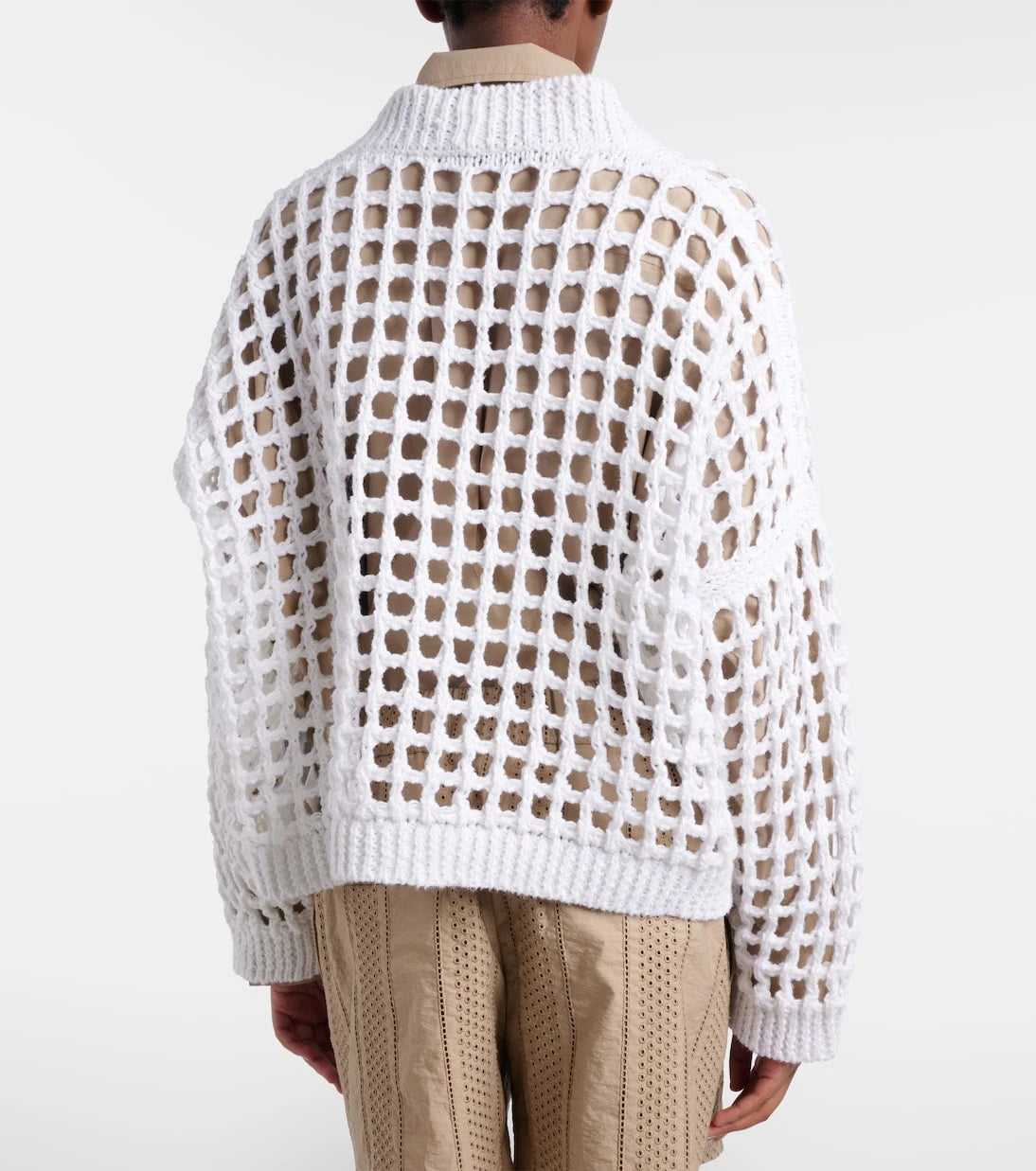 Brunello Cucinelli - Open-knit cotton cardigan