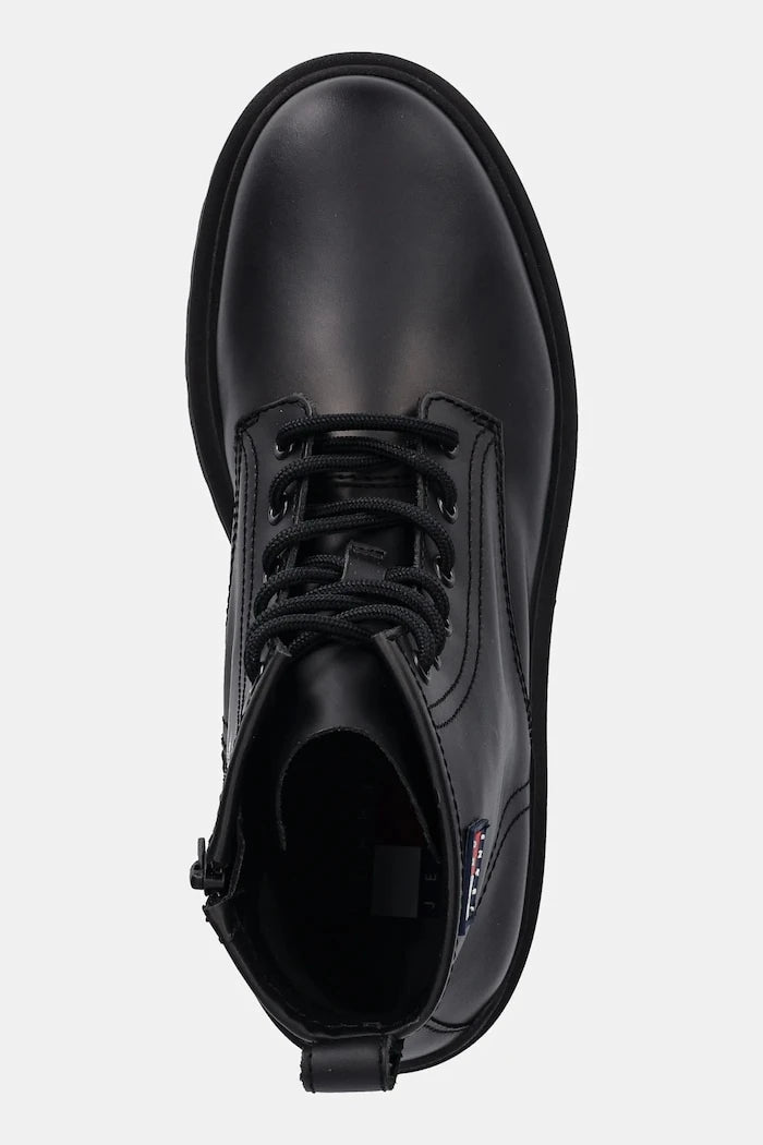 Кожени обувки Tommy Jeans TJM LACE UP RUBBERIZED