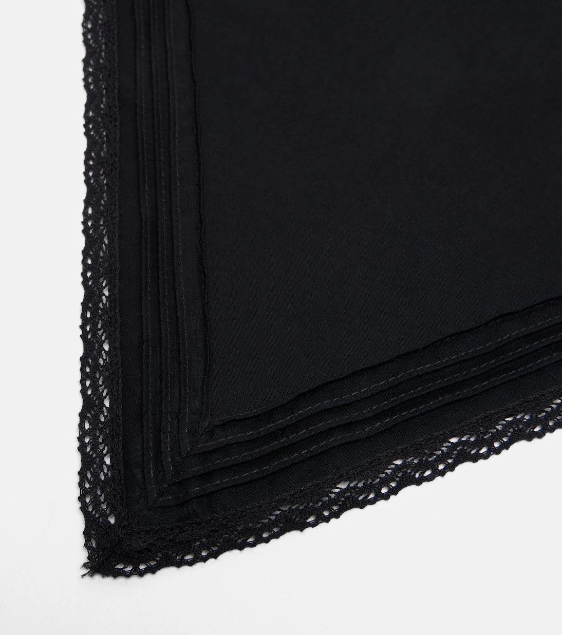 Faithfull - Emilia lace-trimmed cotton scarf