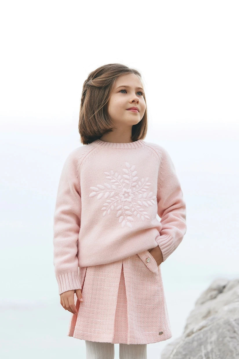 Tartine et Chocolat - Pleated tweed skirt