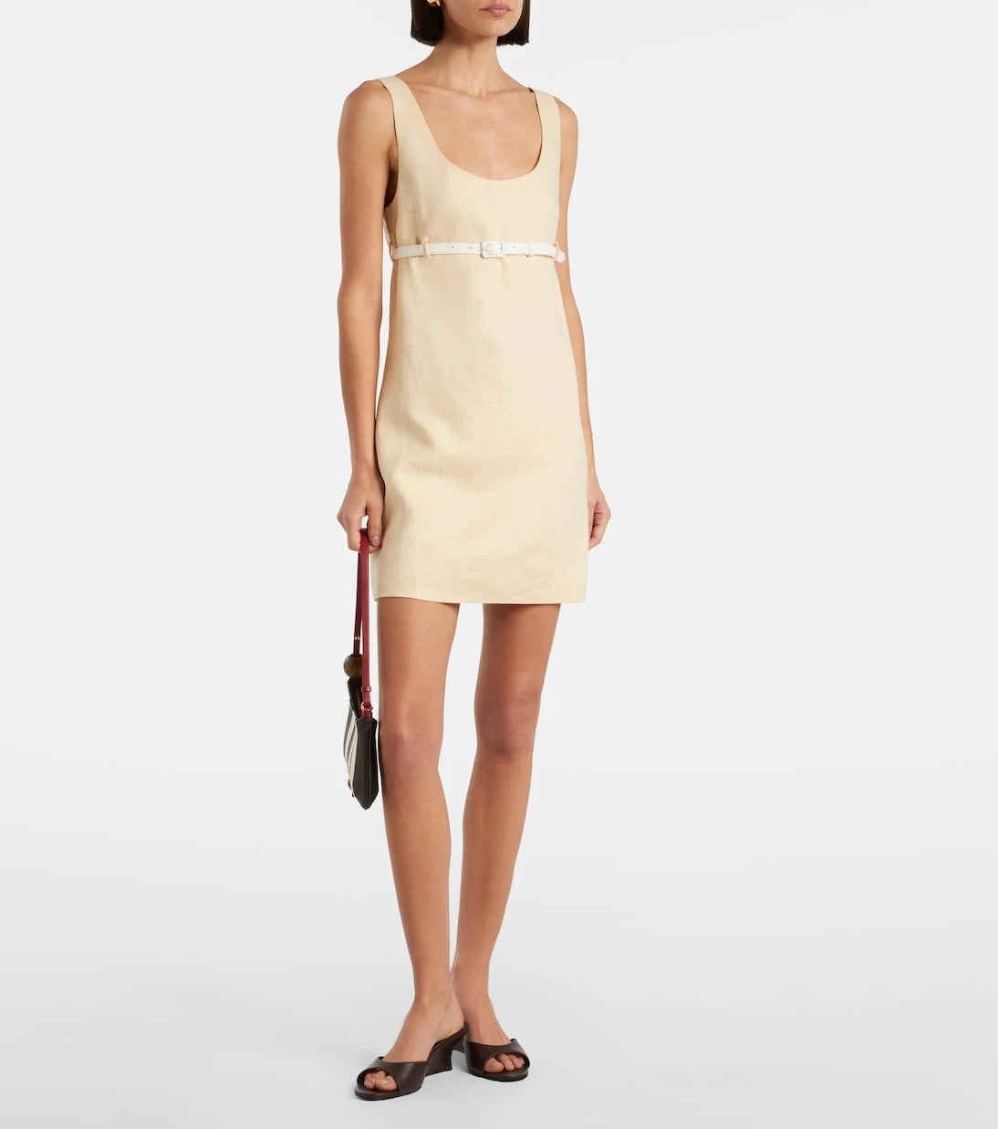 Posse - Pamela belted linen minidress