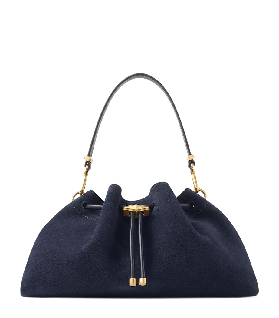 Jimmy Choo Medium Suede Cinch Shoulder Bag