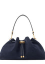 Jimmy Choo Medium Suede Cinch Shoulder Bag